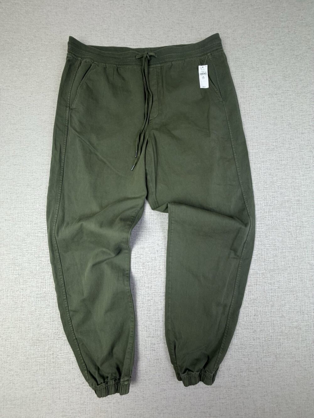GAP Men’s XL Tall Olive Green Pull On Jogger Pants Cotton Blend NWT